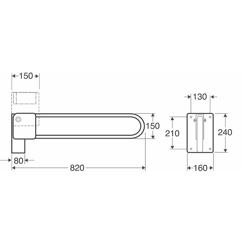 Toalettarmstöd Ifö