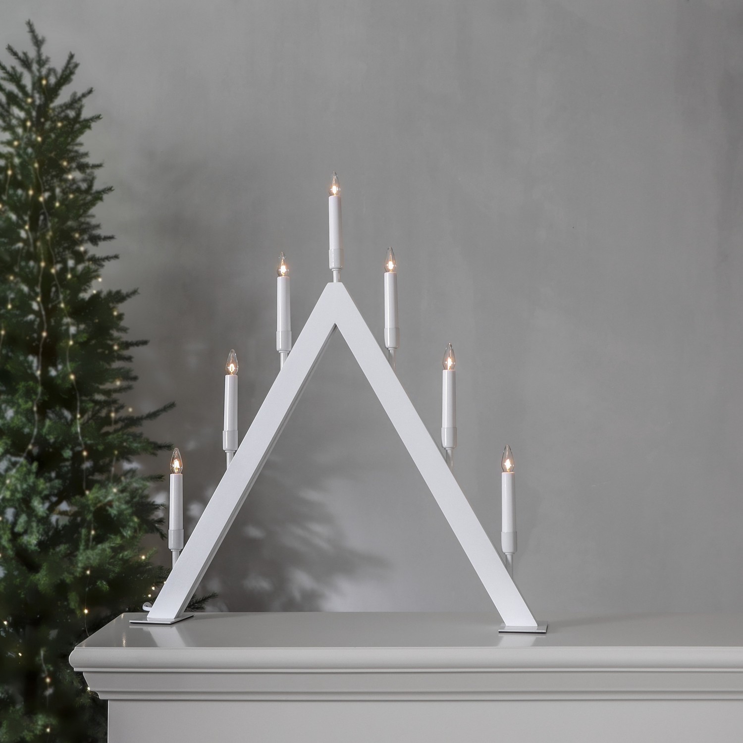 Adventsljusstake Star Trading Vind A