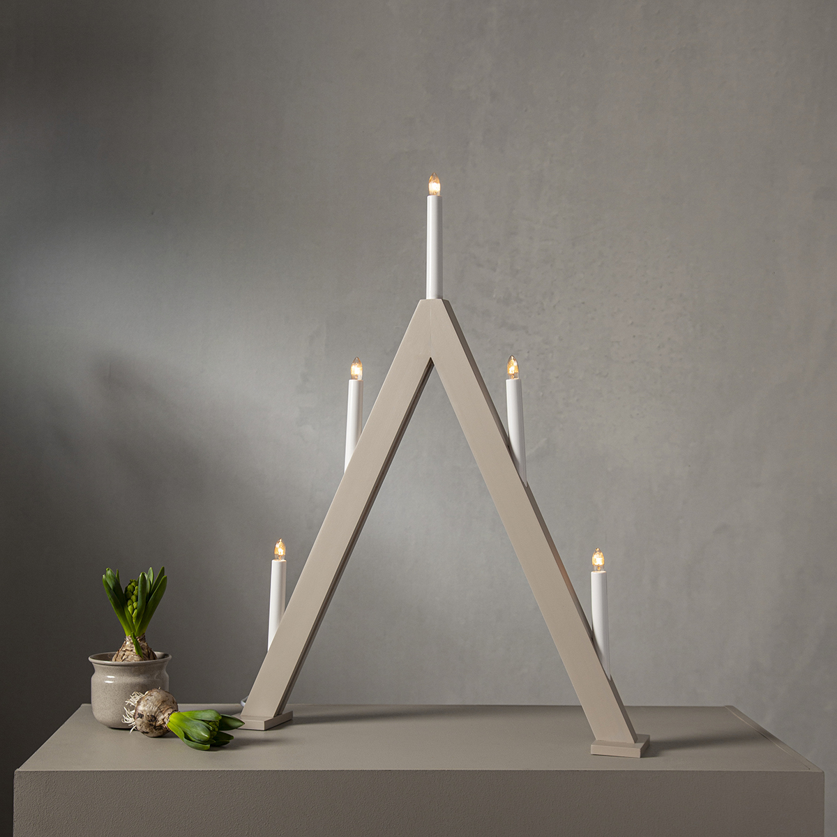 Ljusstake Star Trading Albo 5-armad Adventsljusstake