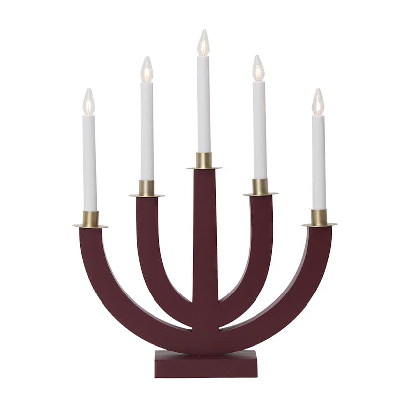 Ljusstake Star Trading Eli 5-armad Adventsljusstake