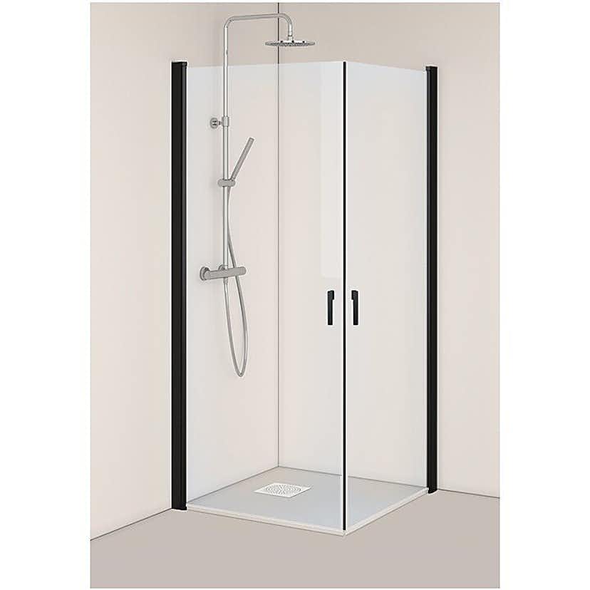 Duschhörn Hafa Igloo Pro Corner Klarglas Svart