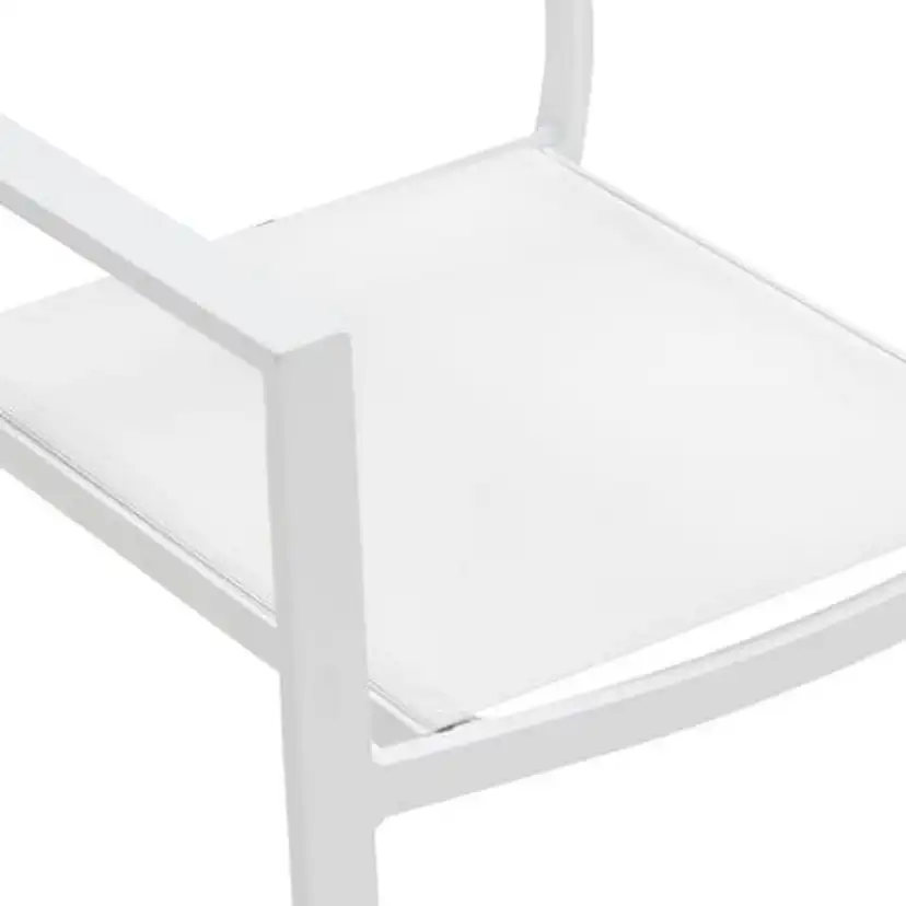 Trädgårdsstol Comfort Garden Tunis Vit Stapelbar Utomhus