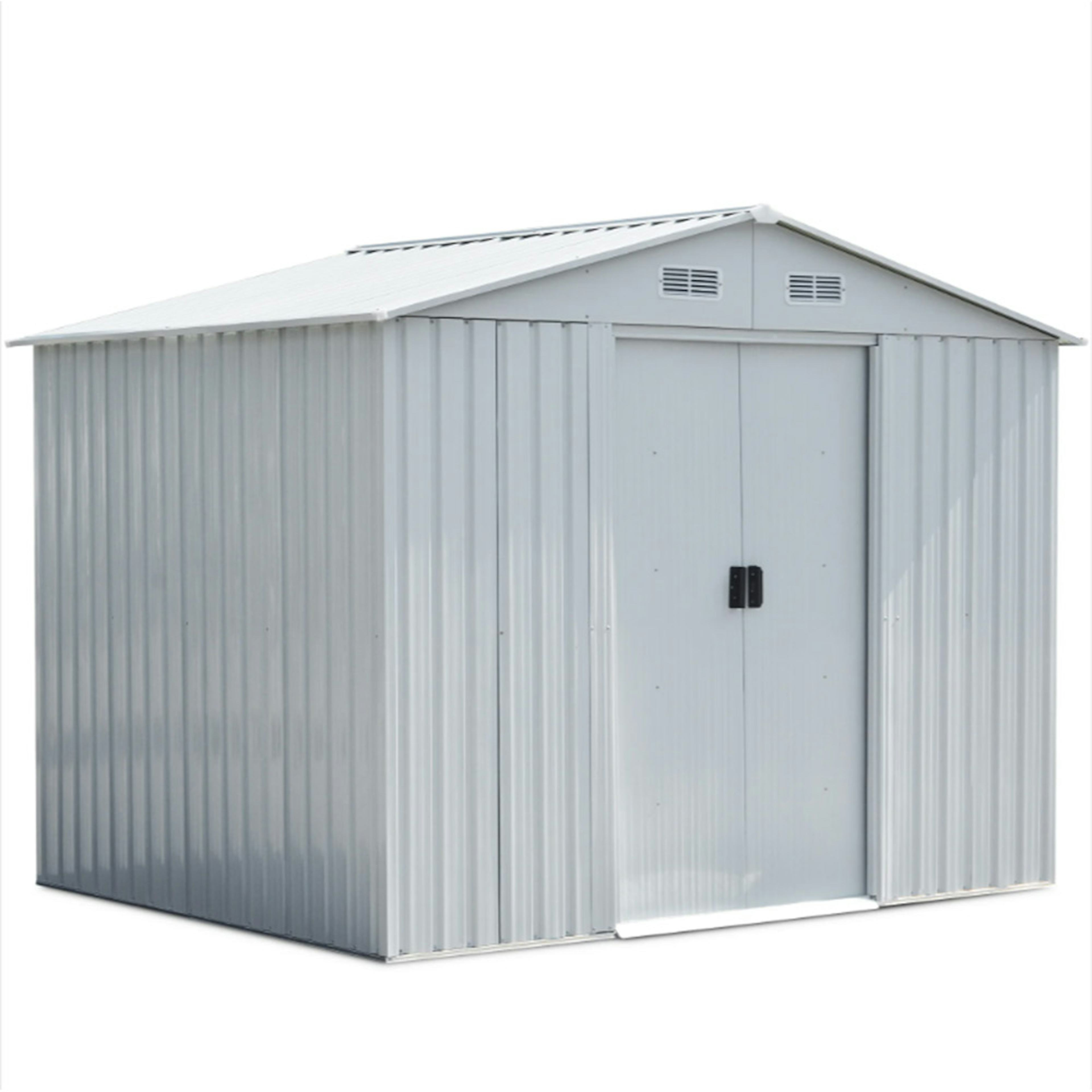 Redskapsbod Metalcraft 5,3m² Förråd med Bas Vit