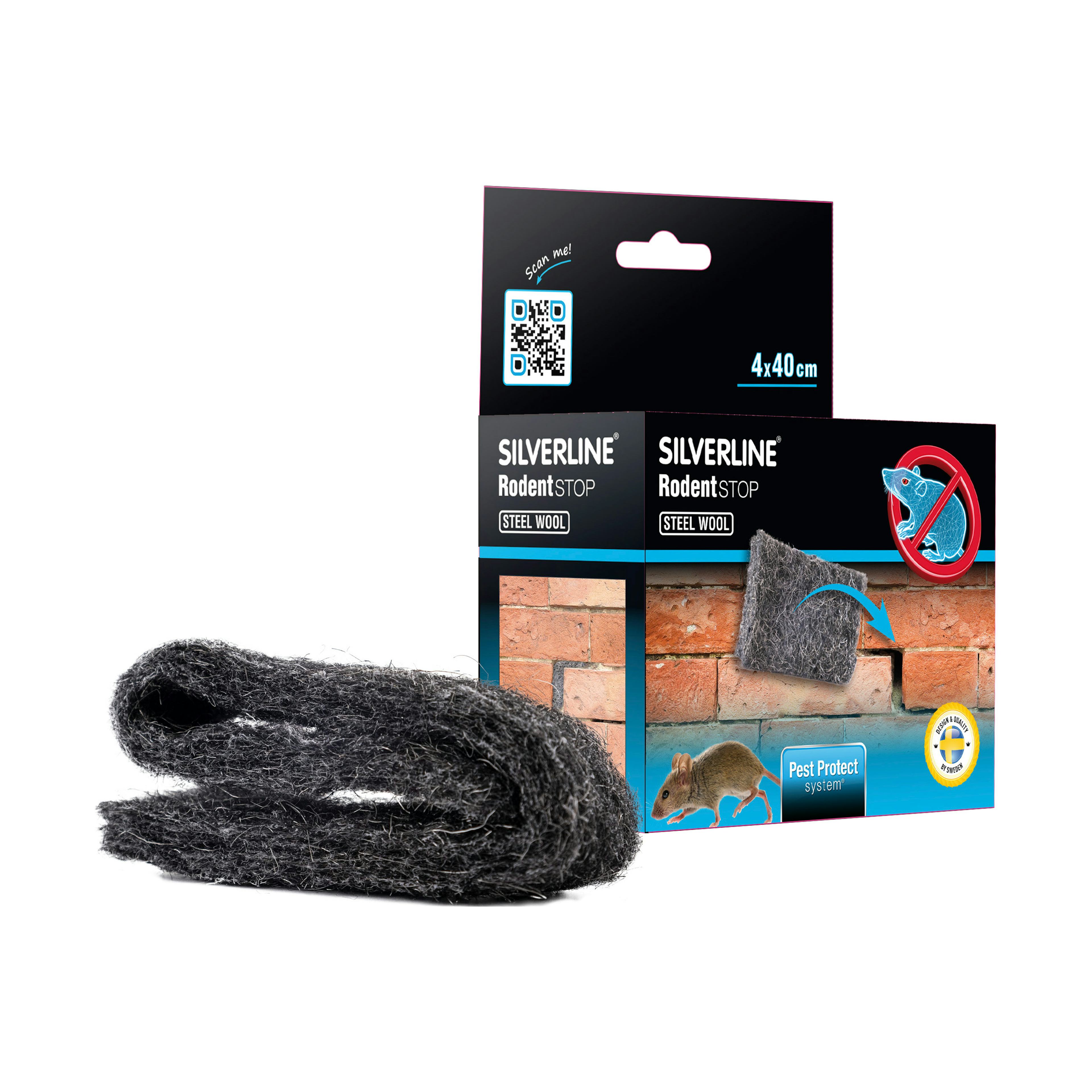 Tätning Mus&Råtta Silverline Stålull