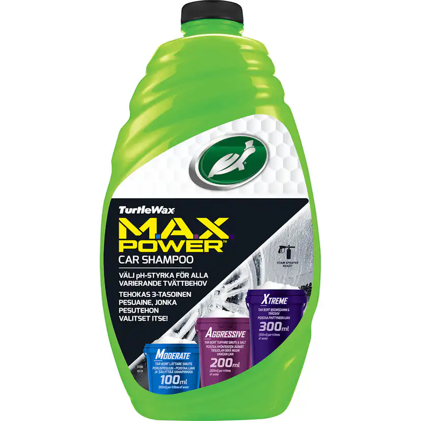 Bilshampoo Turtle Wax Max-Power 1,42 L