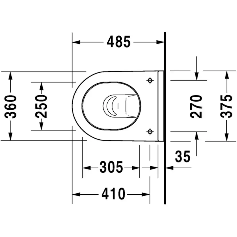 Vägghängd Toalettstol Duravit Starck 3 2227090000