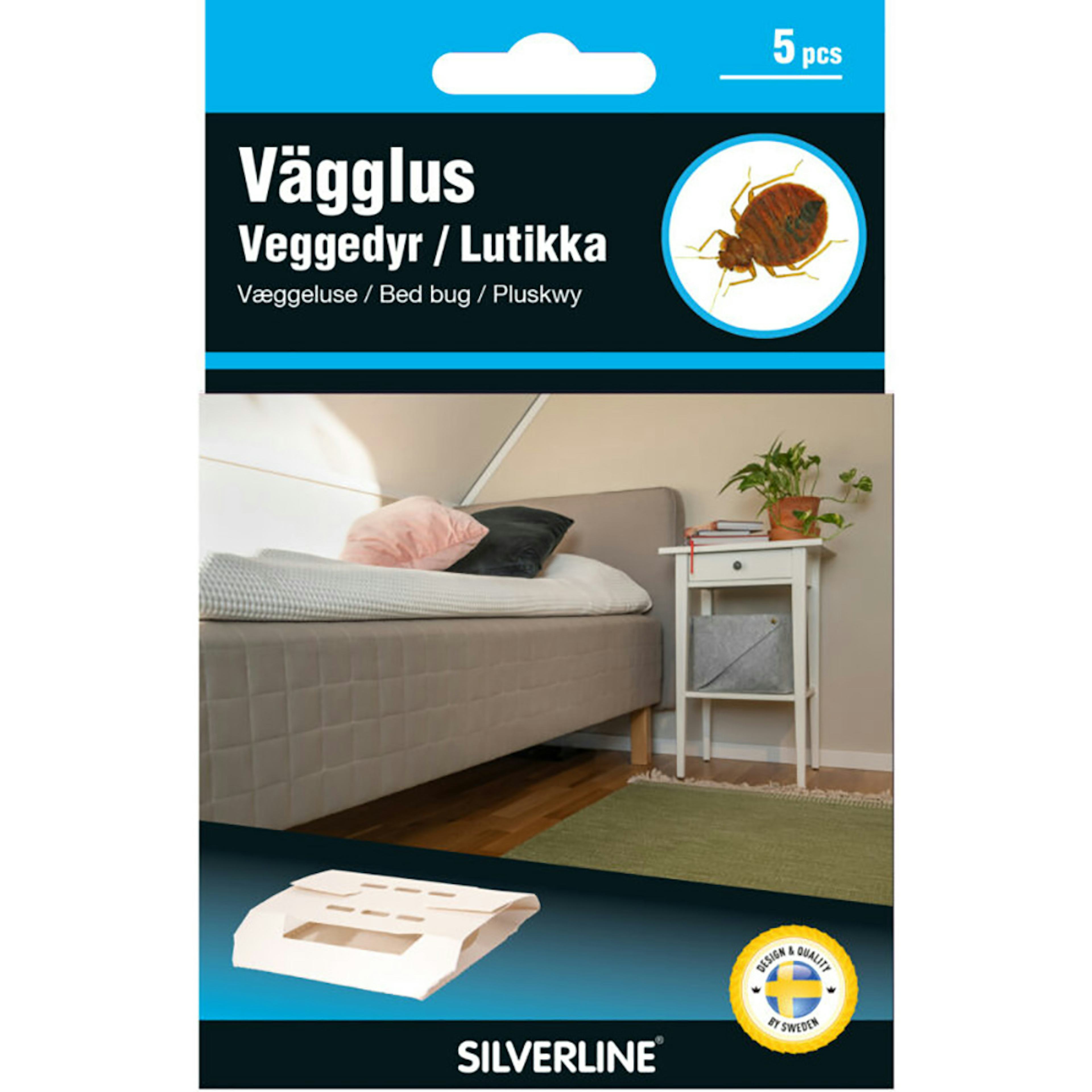 Vägglusfälla Silverline utan Bekämpningsmedel 5-pack