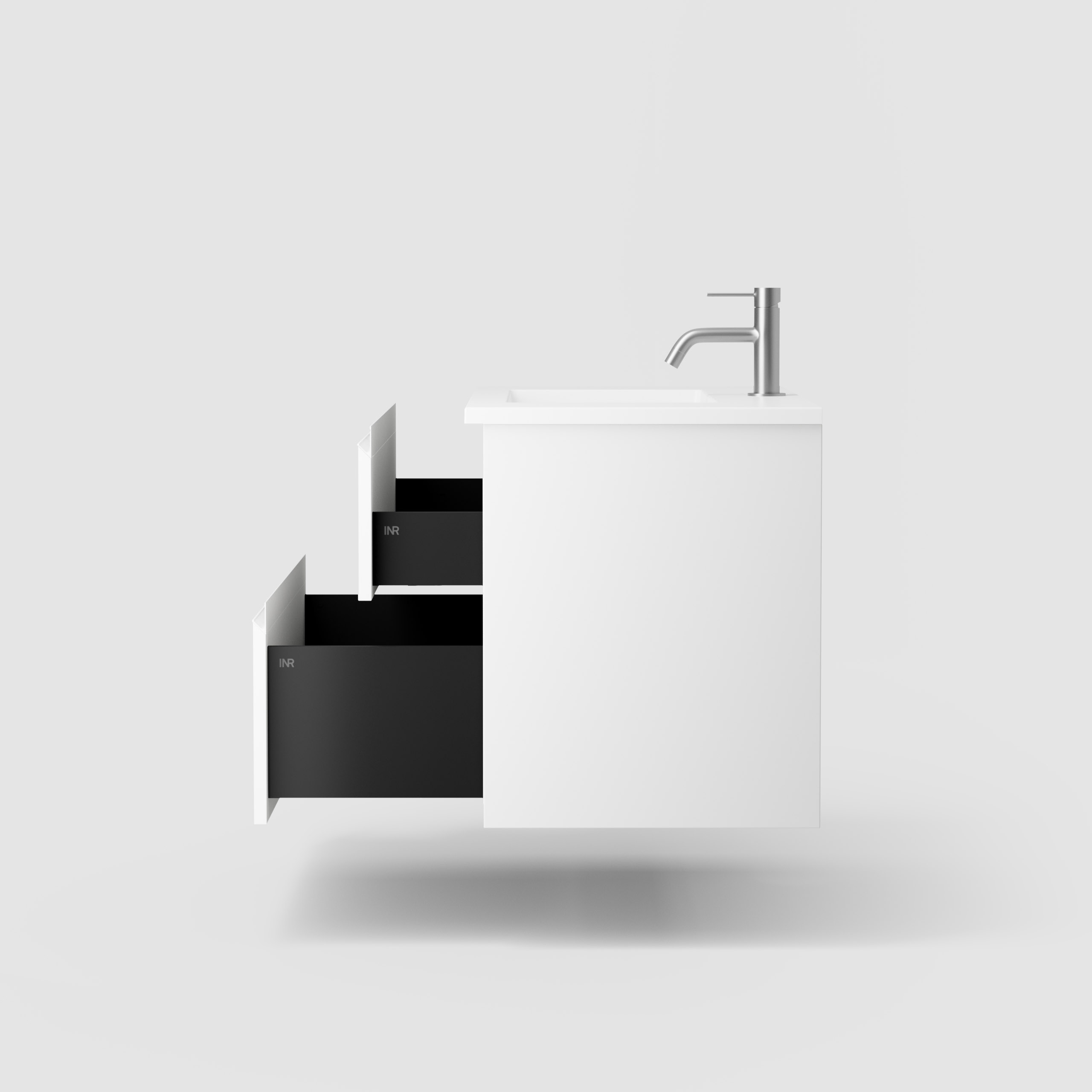 Möbelpaket INR Viskan Grip med Tvättställ och Spegelskåp Stage