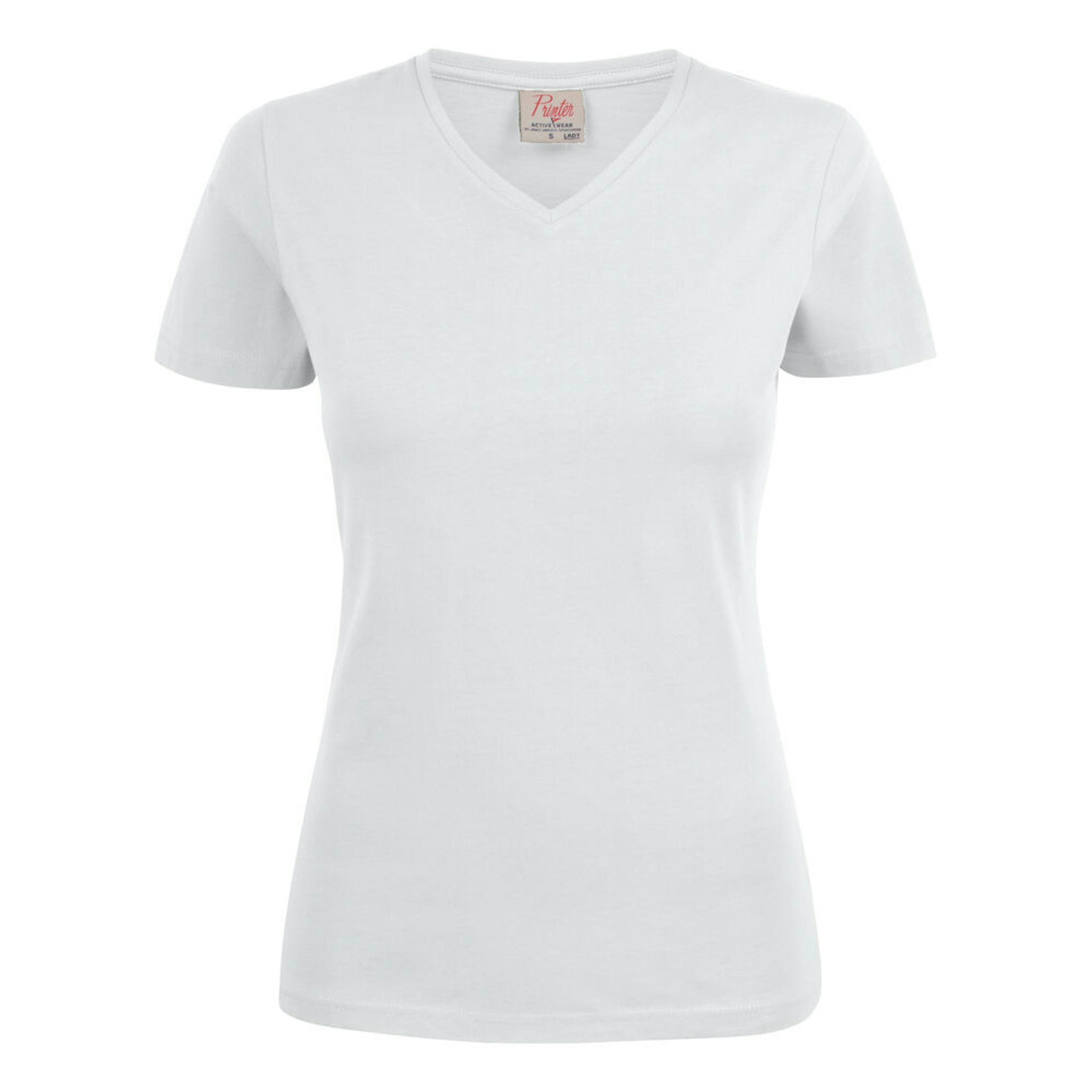T-shirt Printer Heavy V-neck Lady