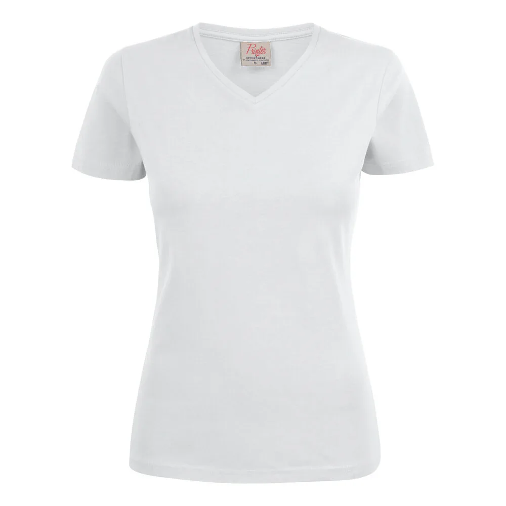 T-shirt Printer Heavy V-neck Lady
