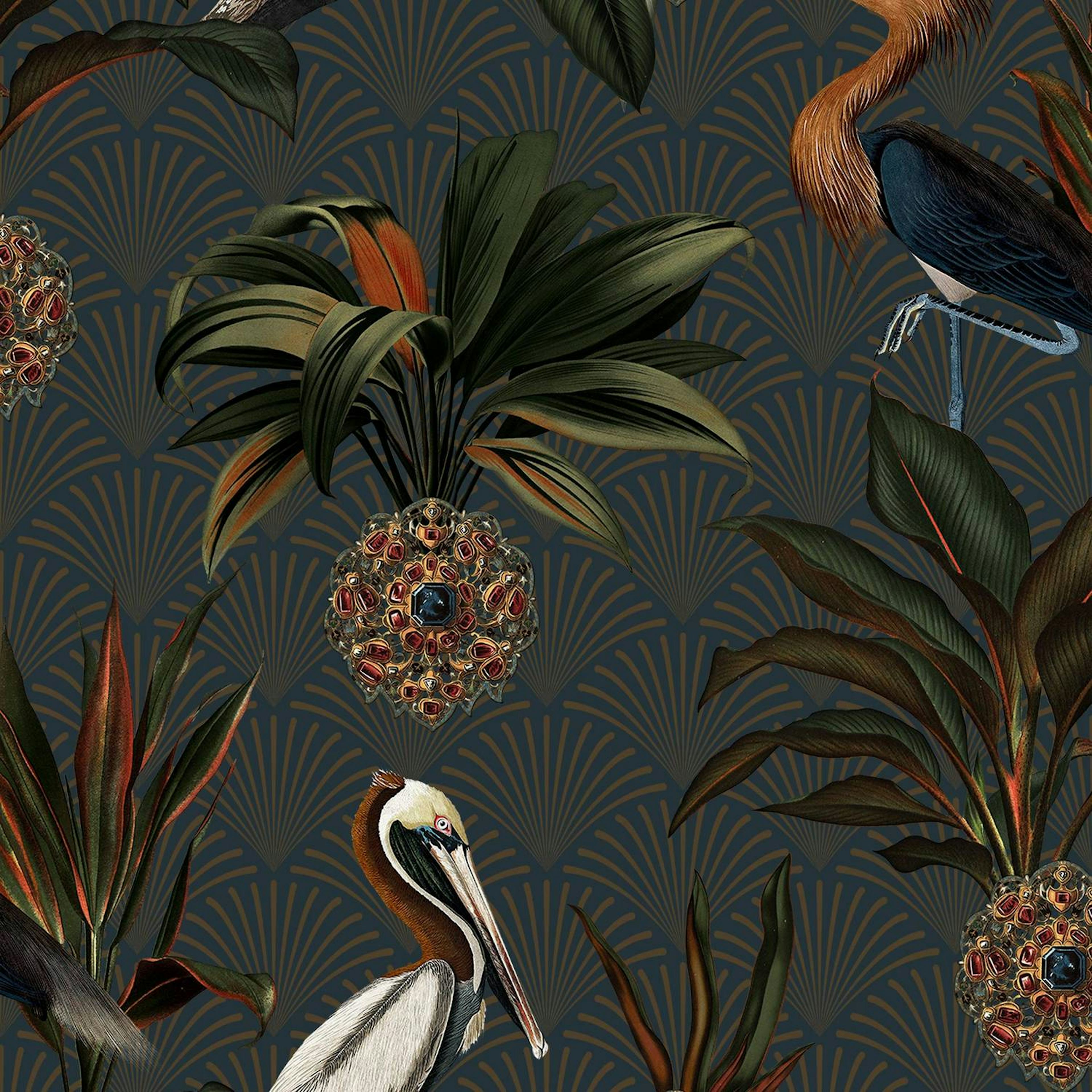 Tapet Boråstapeter Sapphire Birds 2279