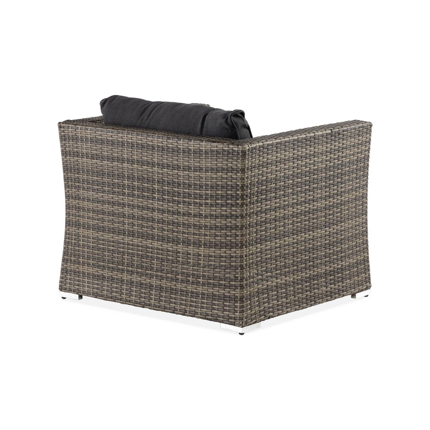 Utefåtöljer Comfort Garden Wisconsin Premium Utefåtölj – Loungefåtölj för Uterum och Altan i Konstrotting