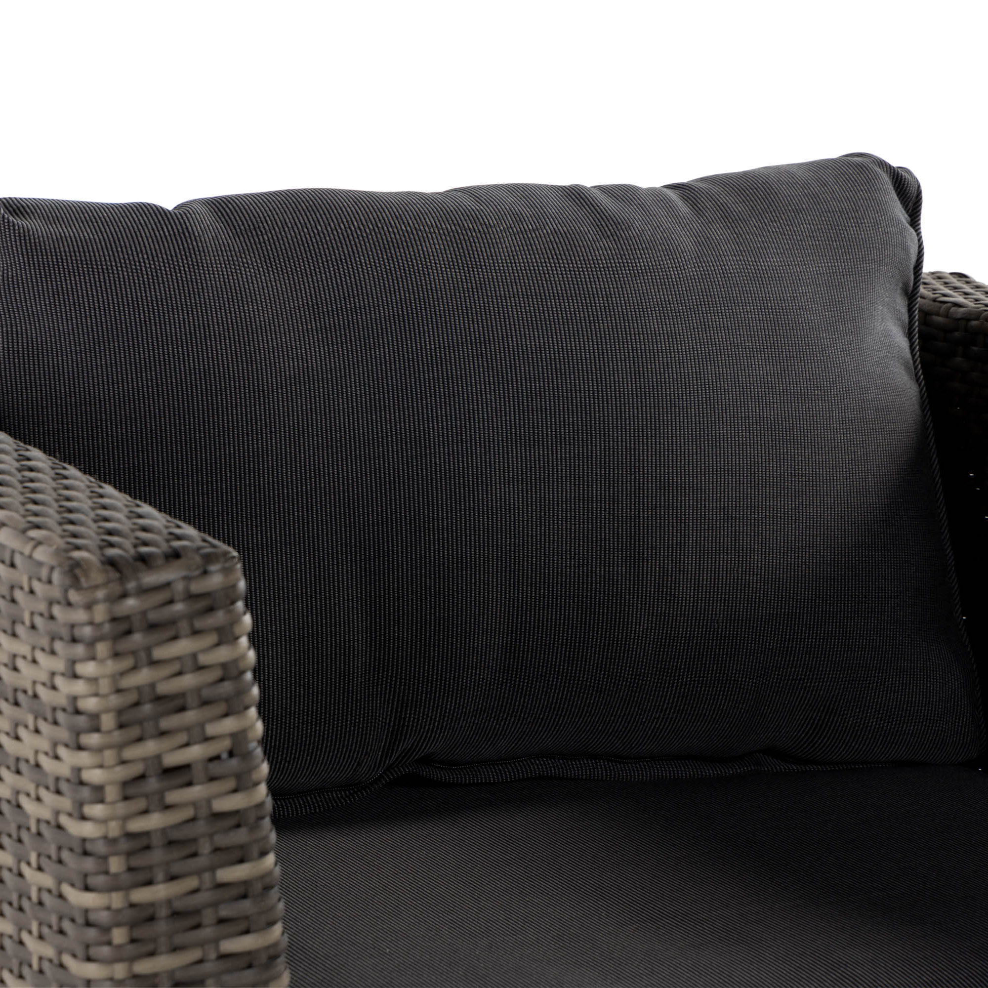 Utefåtöljer Comfort Garden Wisconsin Premium Utefåtölj – Loungefåtölj för Uterum och Altan i Konstrotting