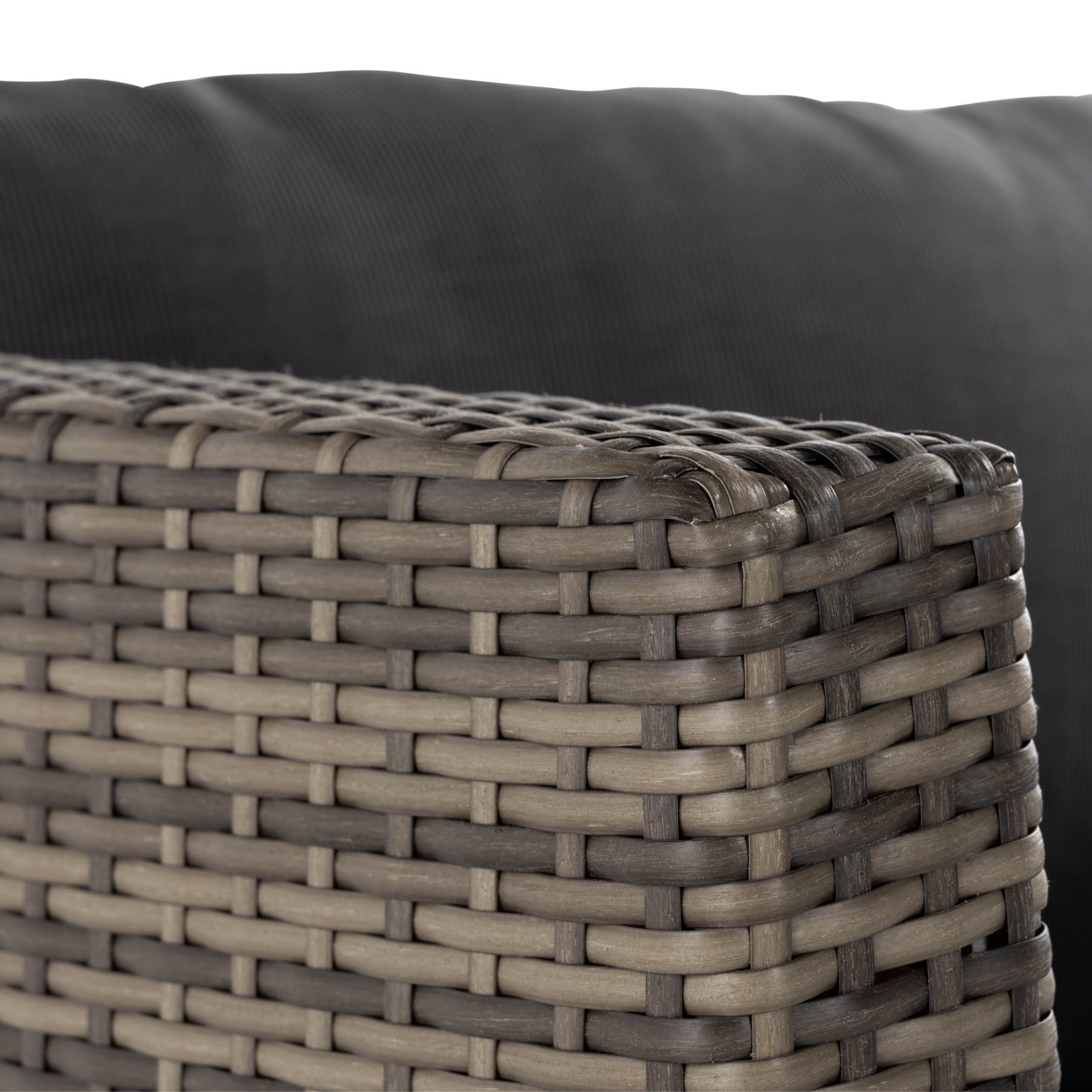 Utefåtöljer Comfort Garden Wisconsin Premium Utefåtölj – Loungefåtölj för Uterum och Altan i Konstrotting