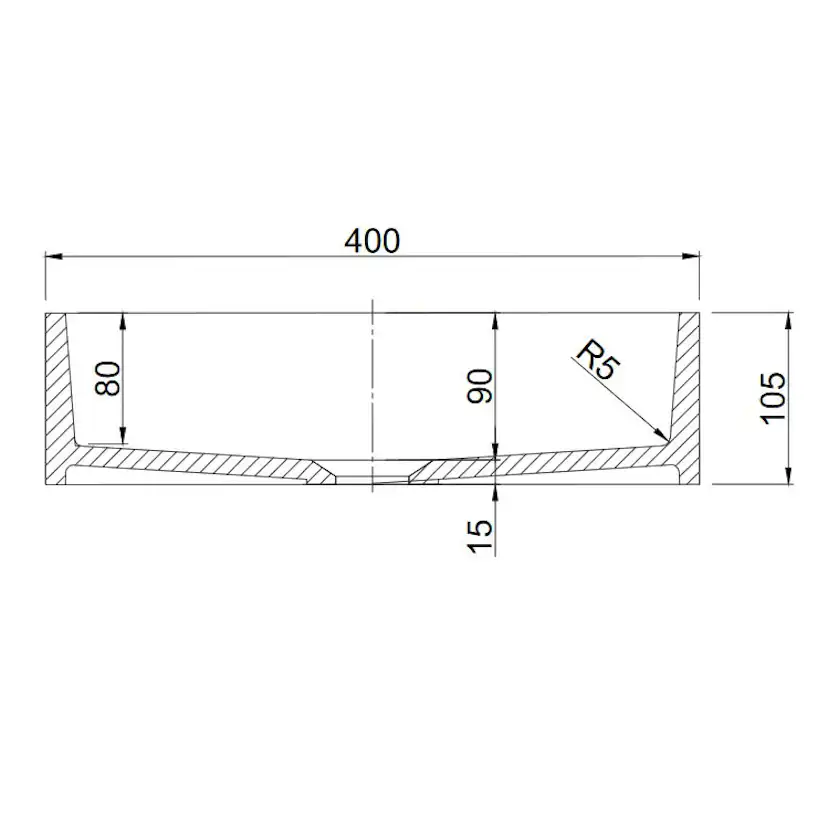 Tvättställ Lavabo Solid Surface 40