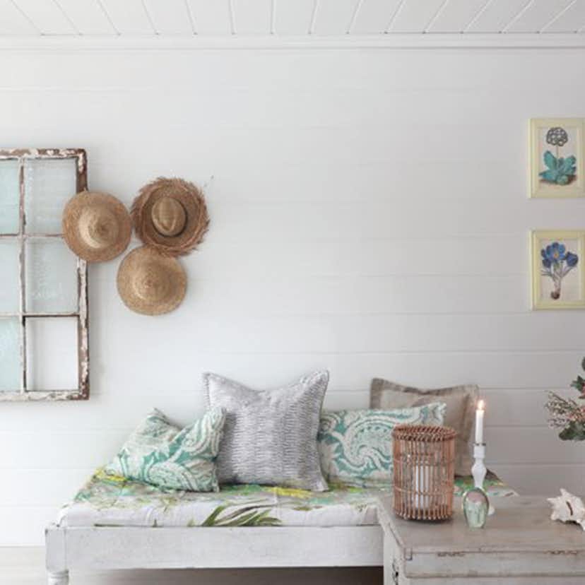 Väggpanel Huntonit penselmålad Vit