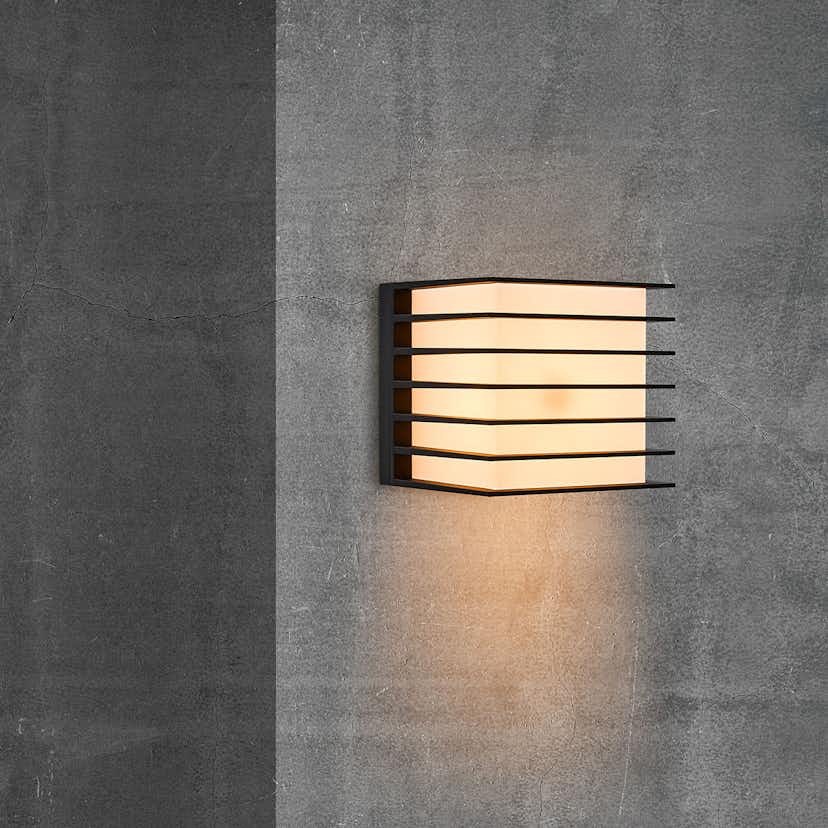 Fasadbelysning Nordlux Fluctus 13 Svart Metall Utebelysning