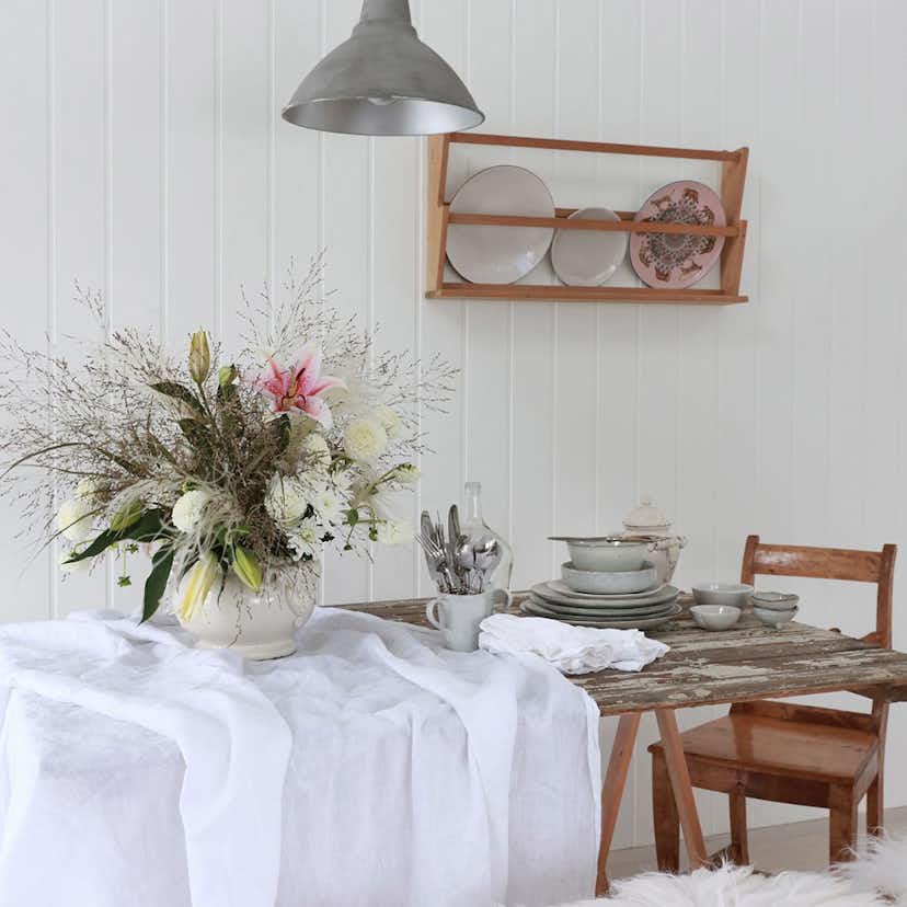 Väggpanel Huntonit penselmålad Skygge Vit