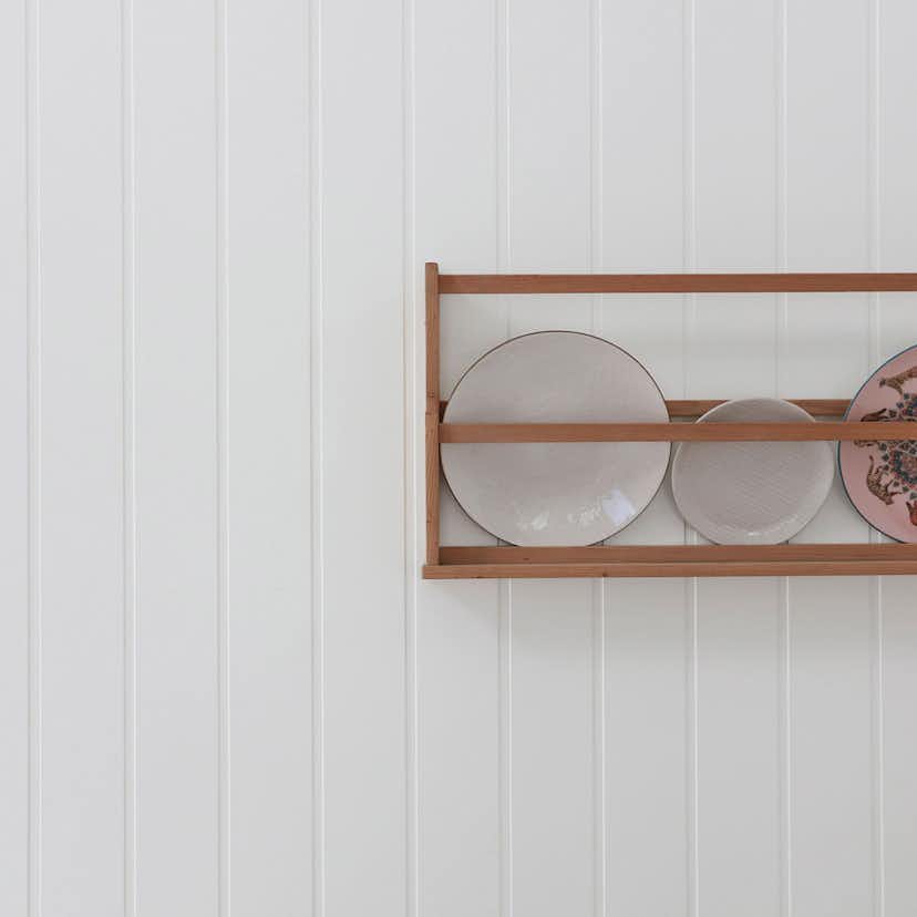 Väggpanel Huntonit penselmålad Skygge Vit