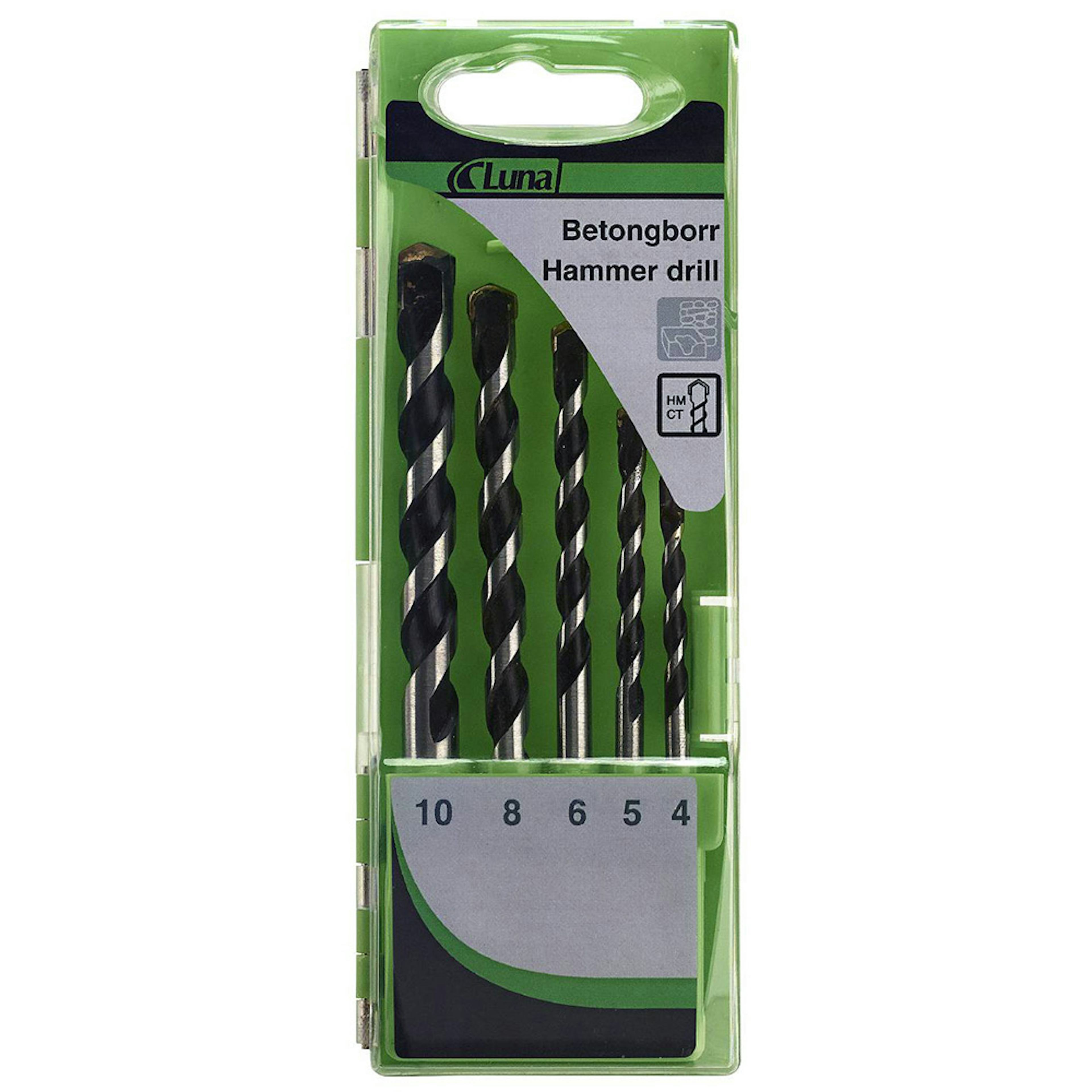 Betongborrsats Luna Tools 5-Delar