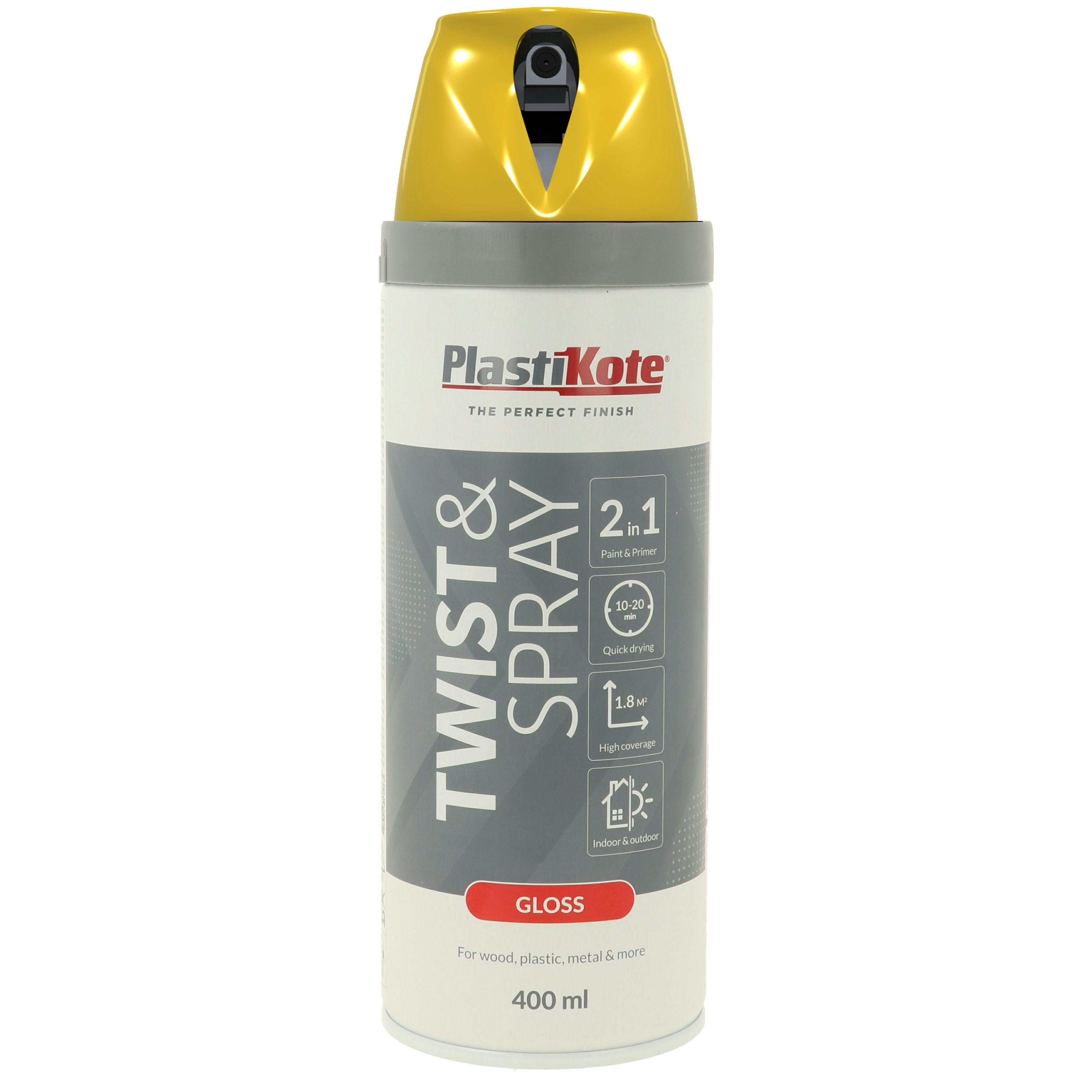 Sprayfärg Plasti-kote T&S Gul Blank 400 ml