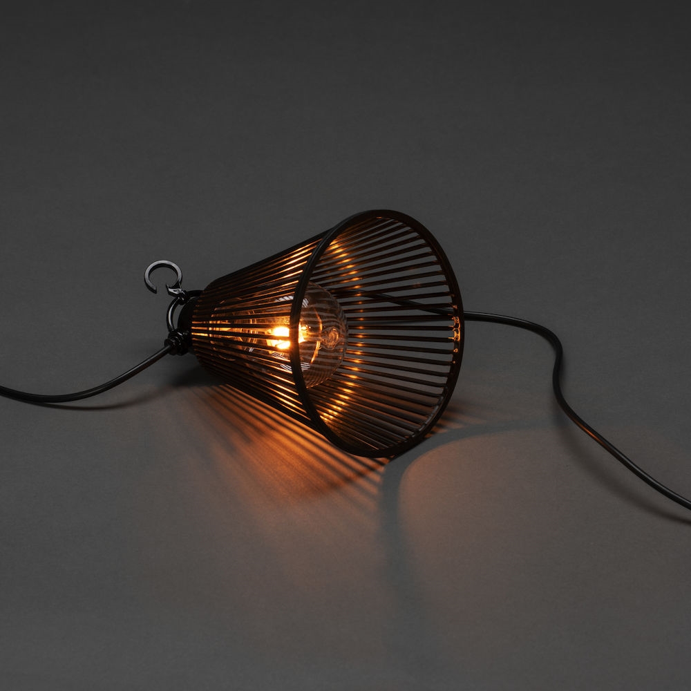 Tilläggsslinga Gnosjö Konstsmide E27 10 Amber LED Skärmar