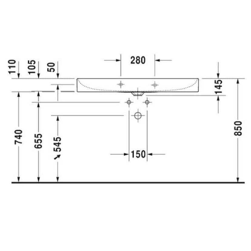 Tvättställ Duravit DuraSquare