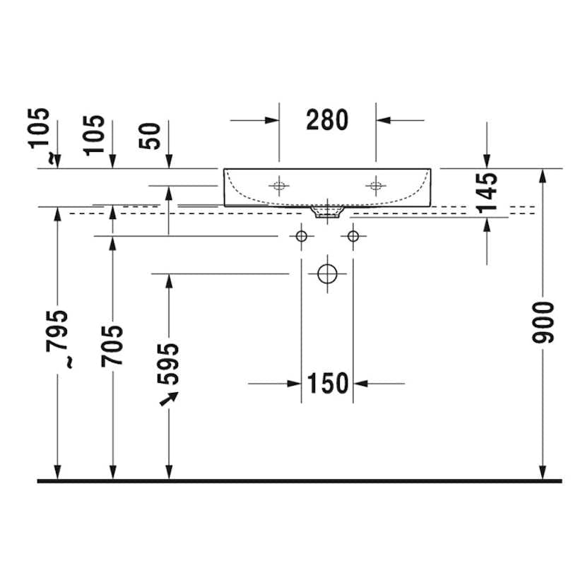 Tvättställ Duravit DuraSquare