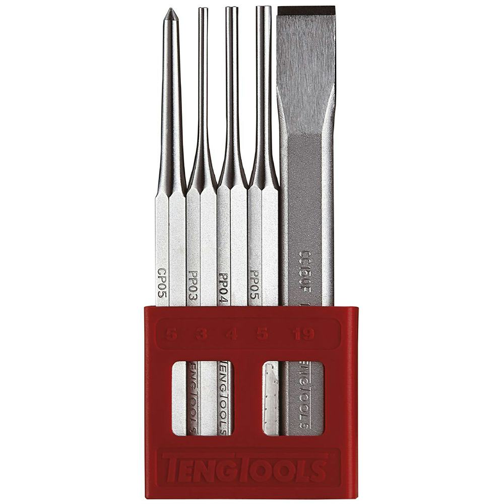 Dorn & Mejselsats Teng Tools 5-Delar PCX05