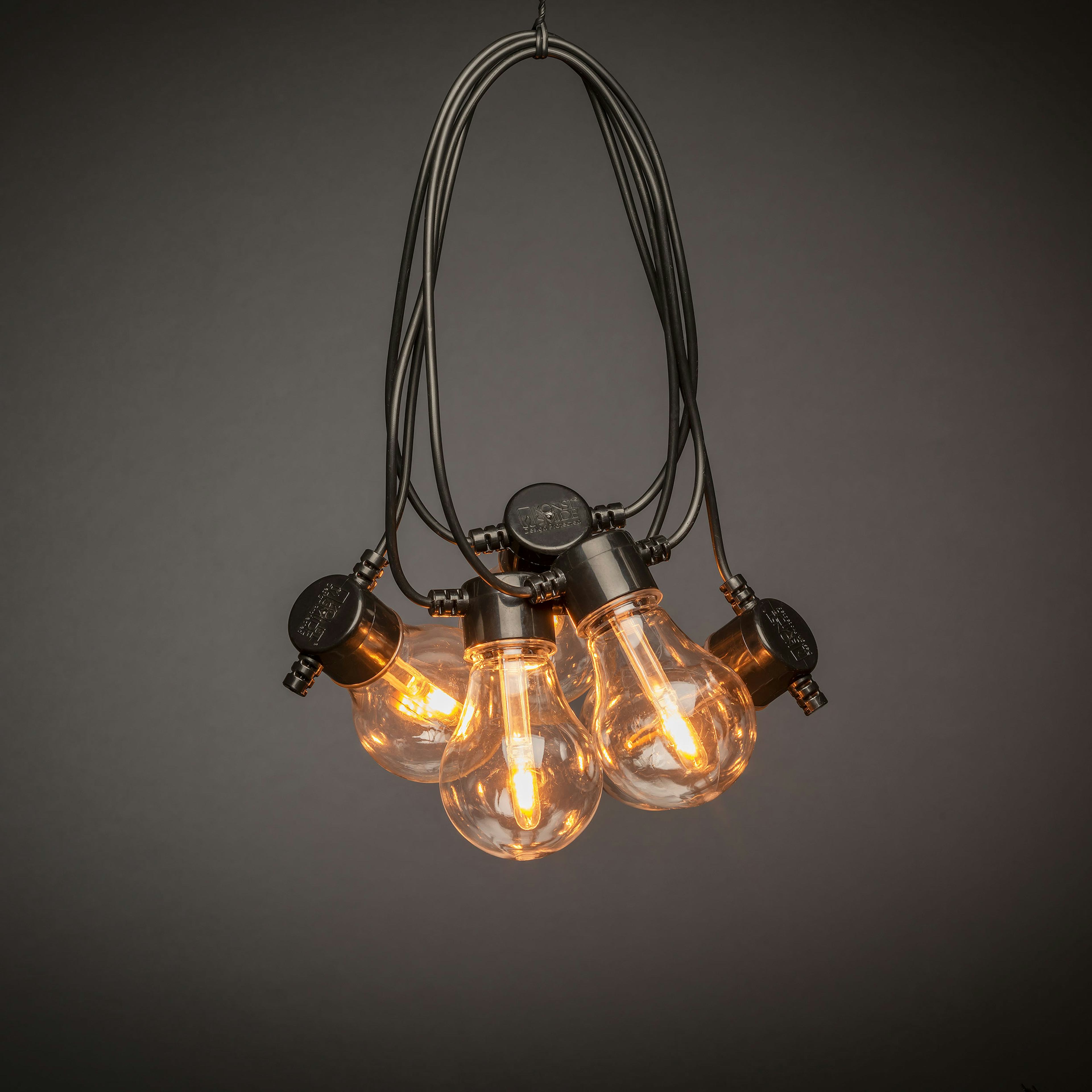 Ljusslinga Gnosjö Konstsmide Amber V-form Utbytbar LED 4,5 m