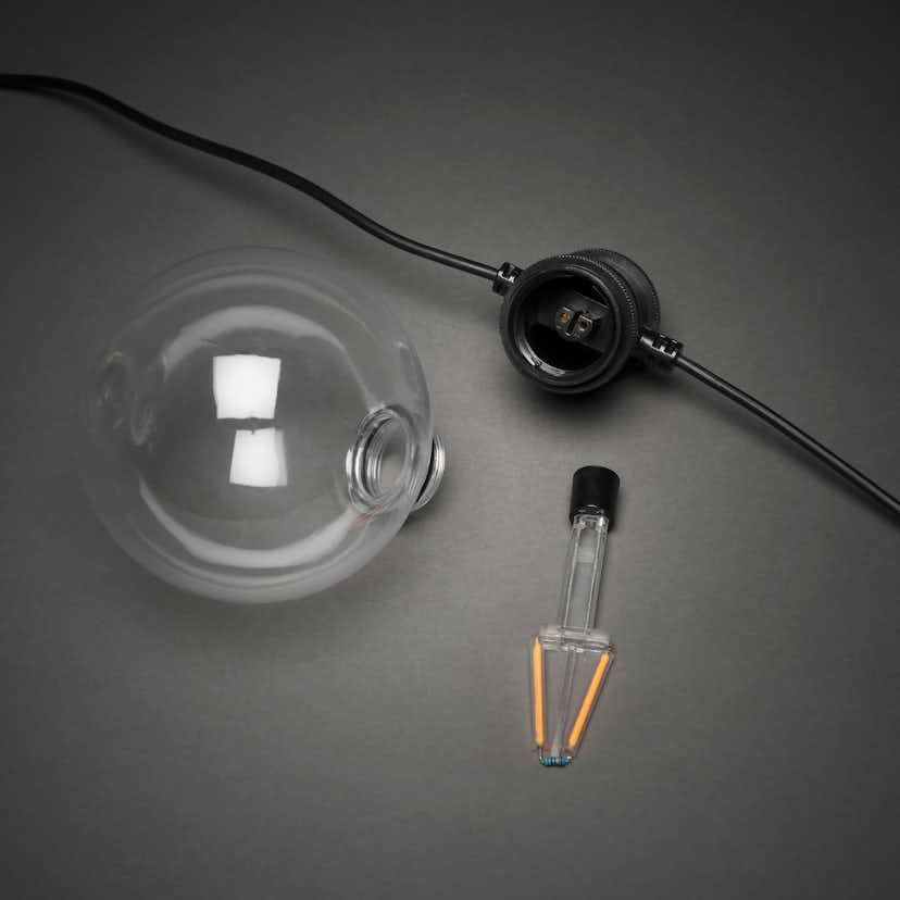 Ljusslinga Gnosjö Konstsmide E27 10L LED Utbytbar