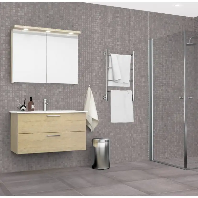 Mosaik Ceramiche Keope Back Silver Grå Grå Mosaic 3x3 cm