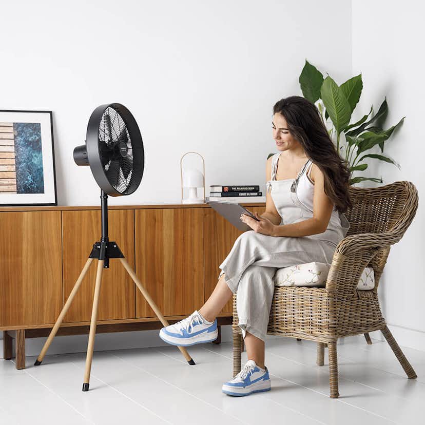 Stativfläkt Taurus Forest 5 Fläktblad Svart