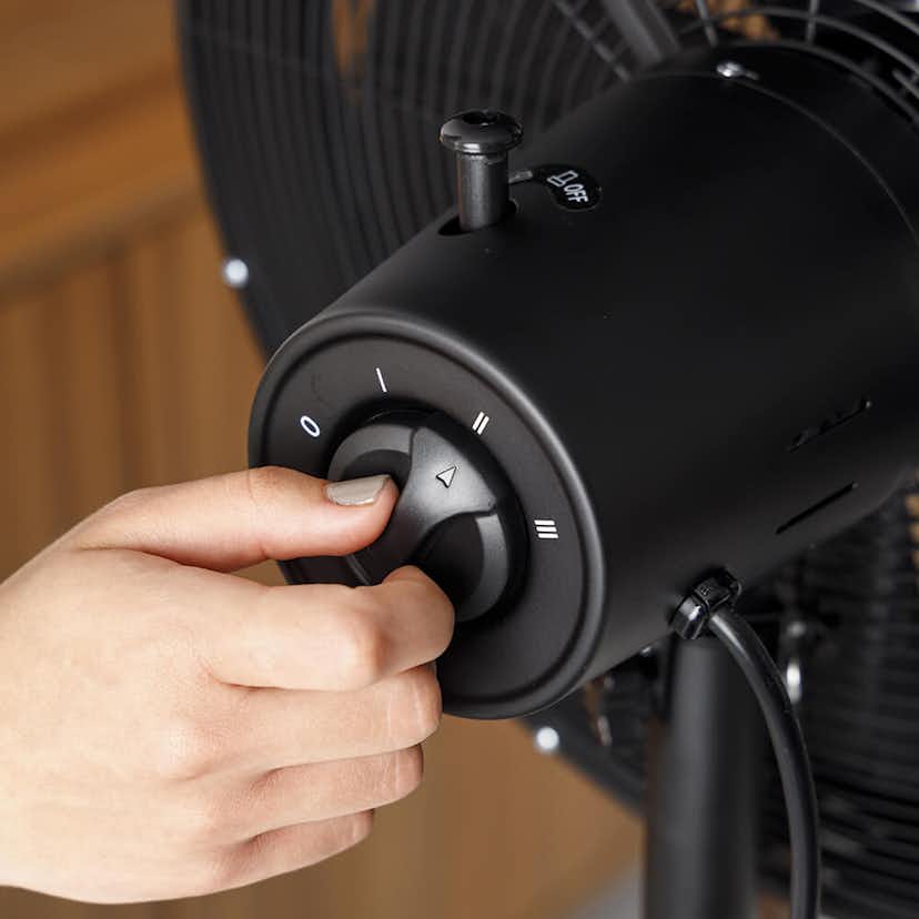 Stativfläkt Taurus Forest 5 Fläktblad Svart