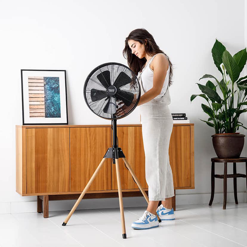 Stativfläkt Taurus Forest 5 Fläktblad Svart