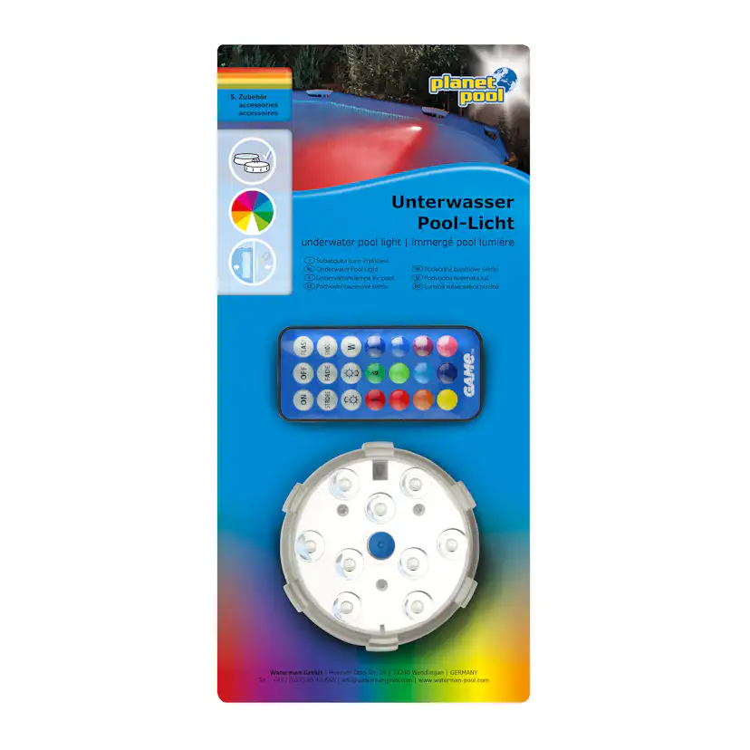 Poolbelysning Planet Pool RGB Flerfärgad Undervattensbelysning