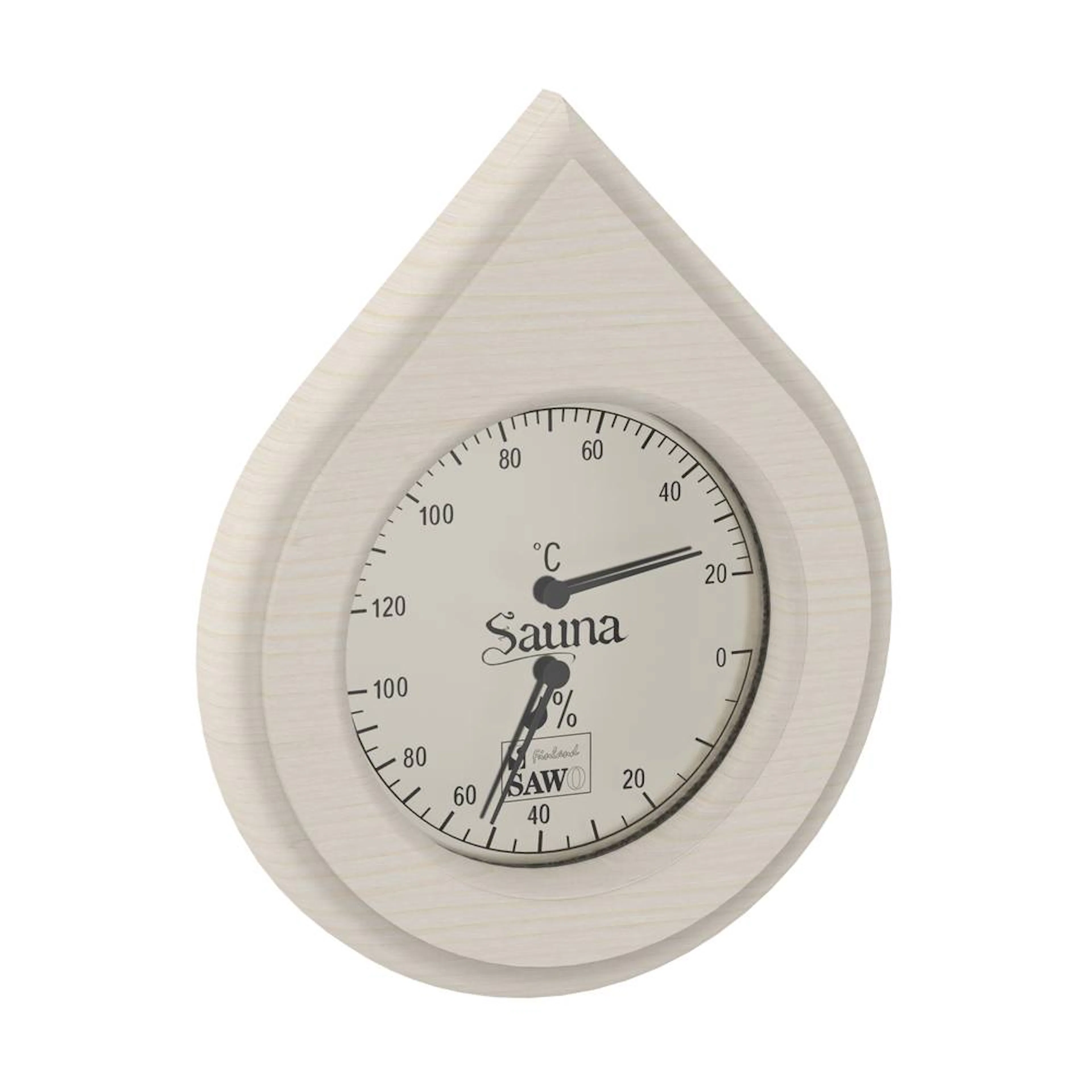 Bastu Thermo-Hygrometer SAWO Vattendroppe