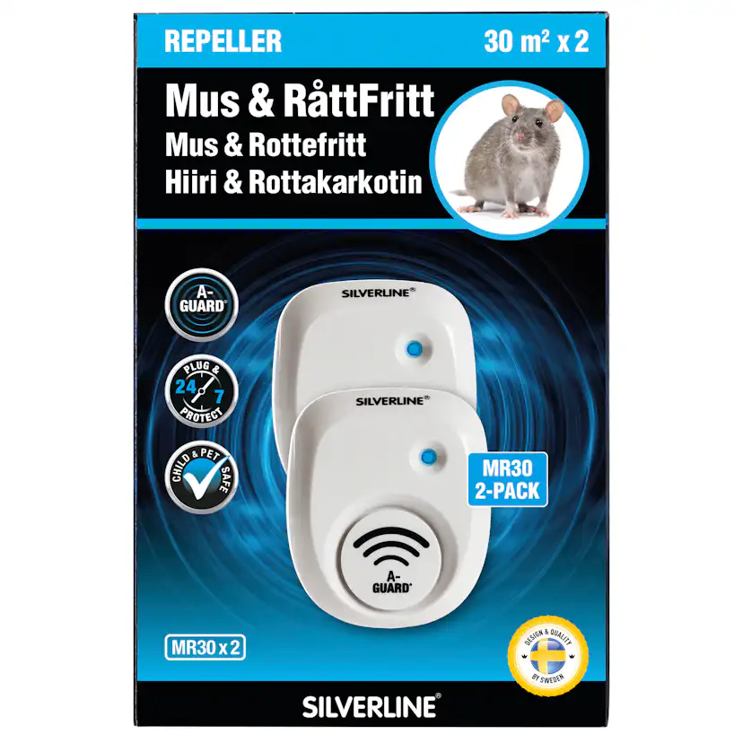 Avskräckare Silverline Mus och Råtta Mr30x2