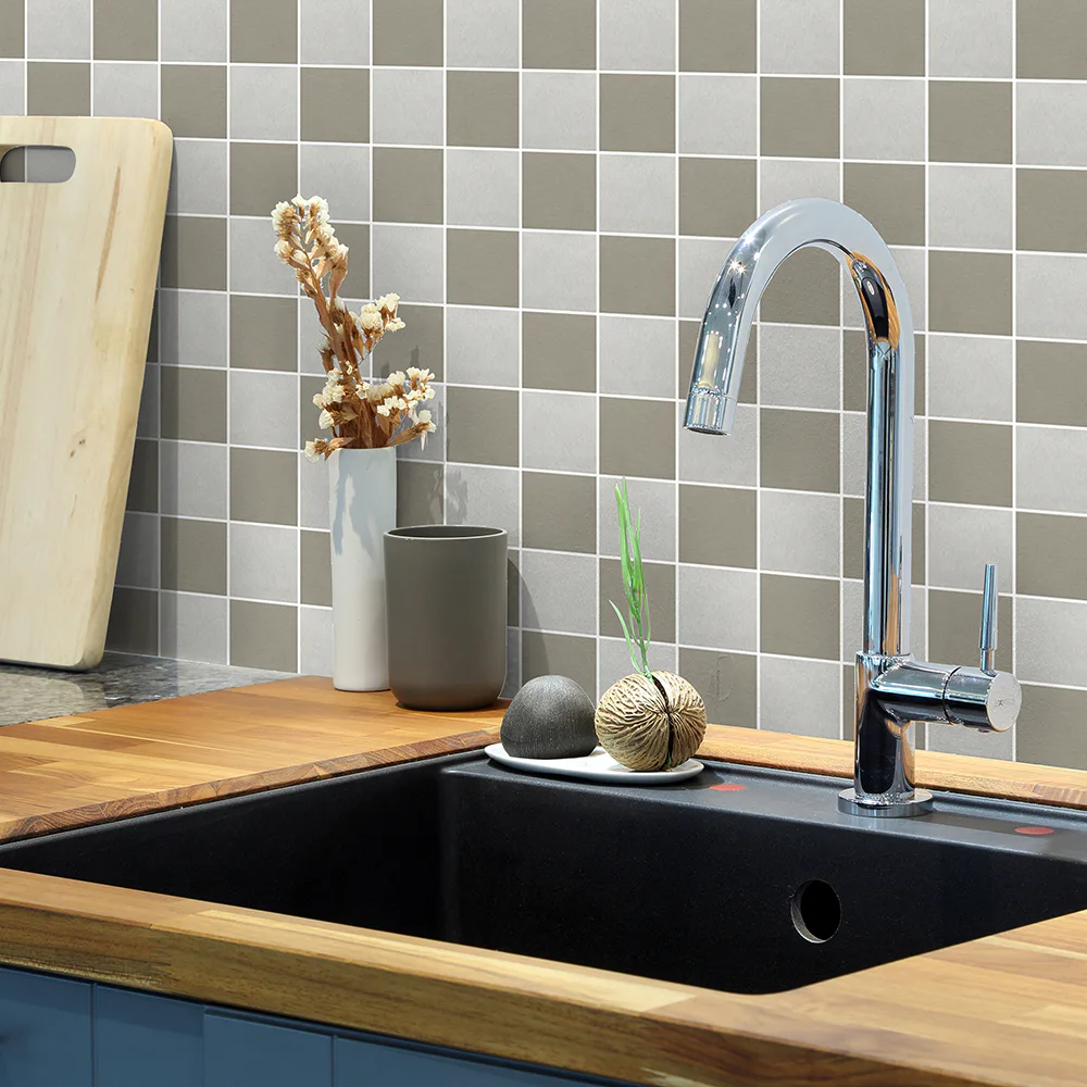 Mosaik Arredo Steel Grå 5,2x5,2 cm