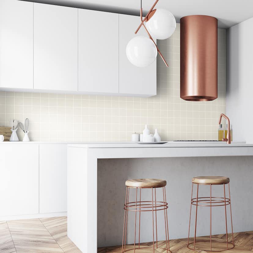 Klinker Arredo Unicolor Ivory Vit 10x10 cm