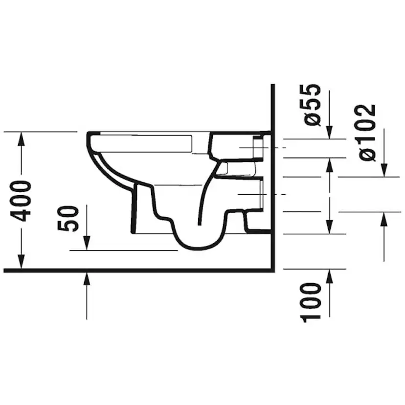 Vägghängd Toalettstol Duravit DuraStyle Rimless
