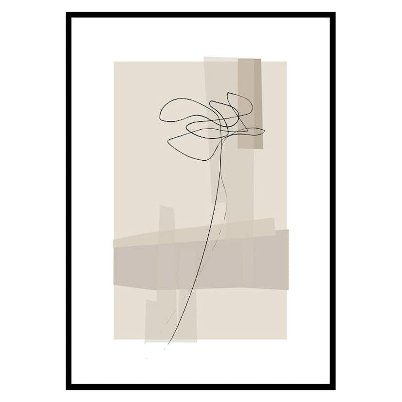 Poster Gallerix Abstract Flower No2