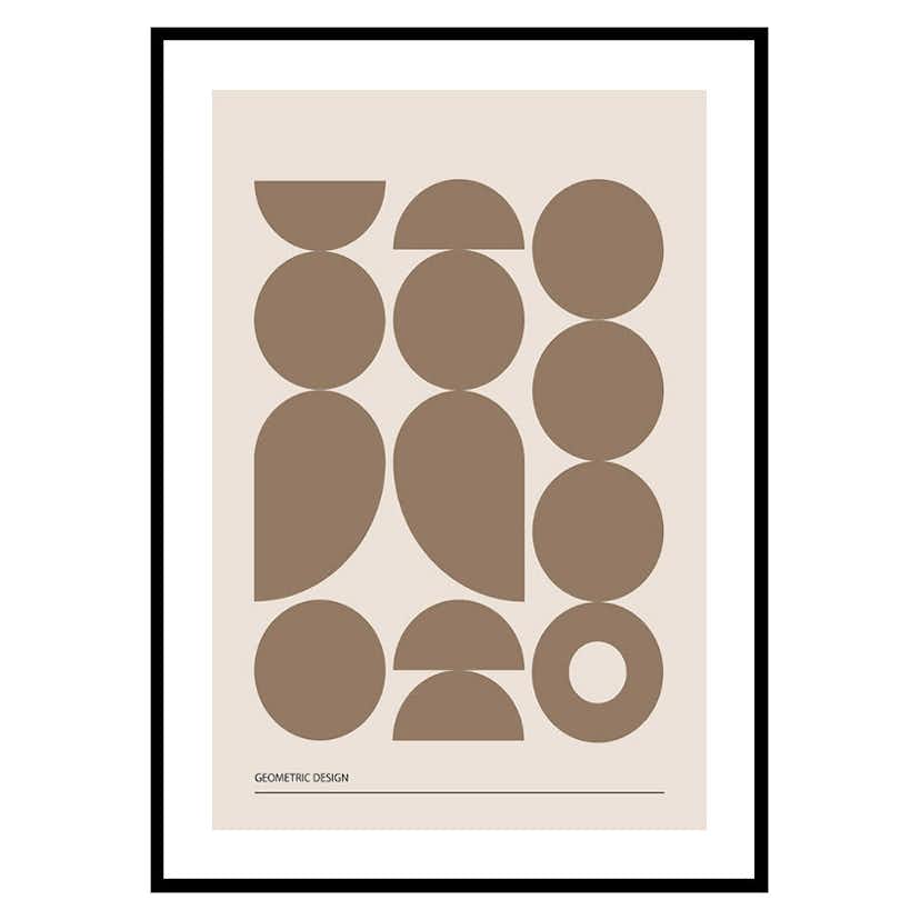 Poster Gallerix Geometric Graphic Beige No1