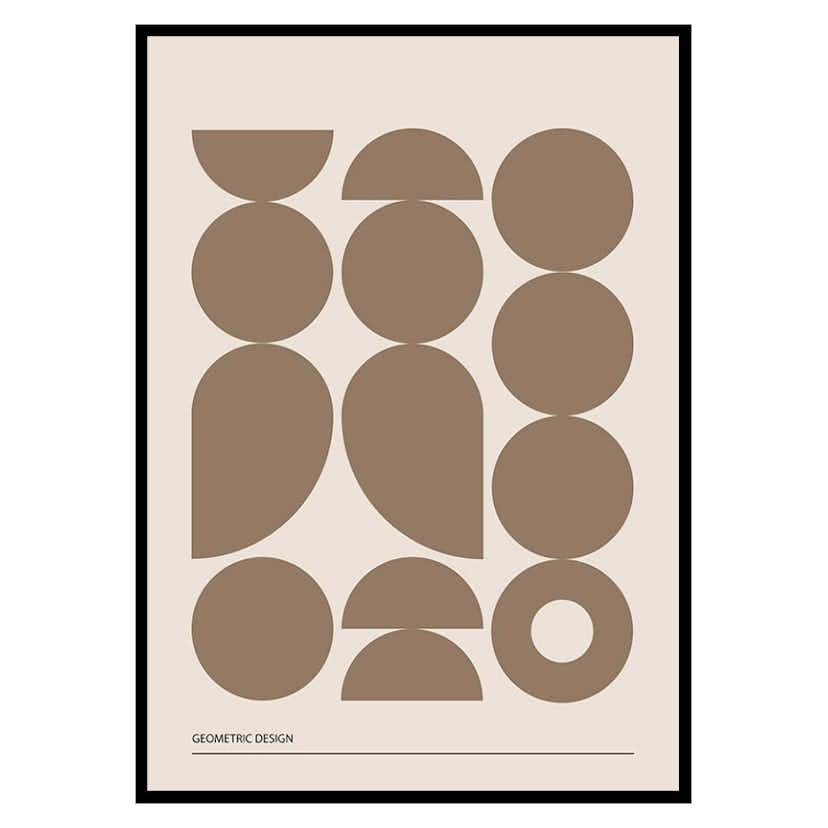 Poster Gallerix Geometric Graphic Beige No1