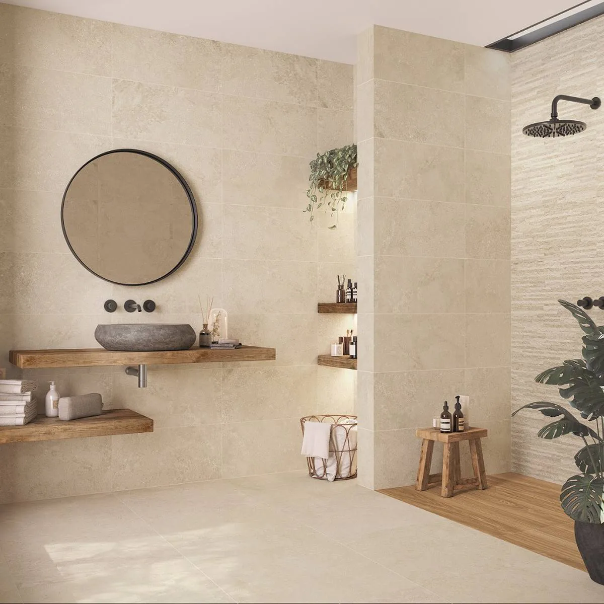 Kakel Lhådös Aske Beige 25x40