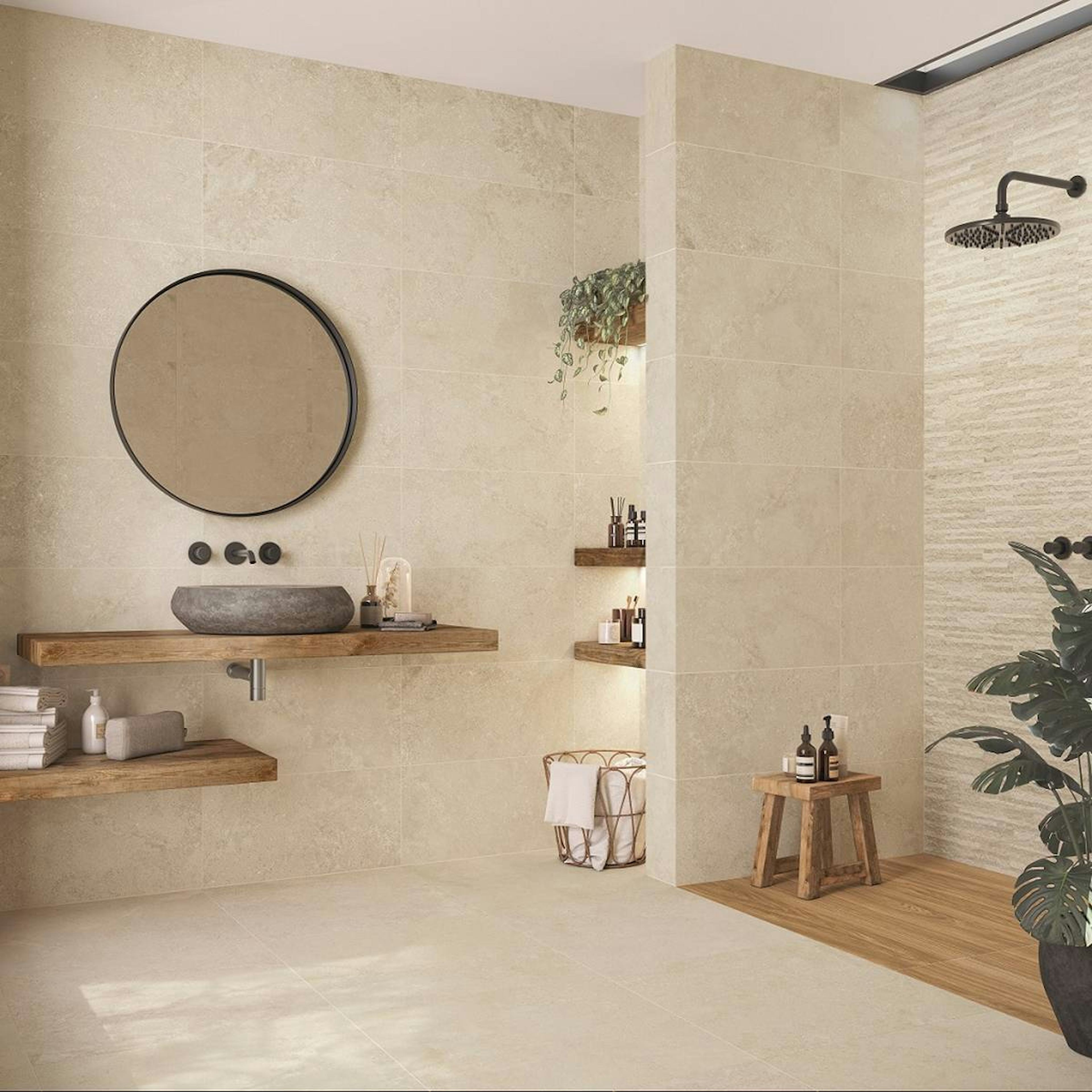 Kakel Lhådös Aske Beige 25x40