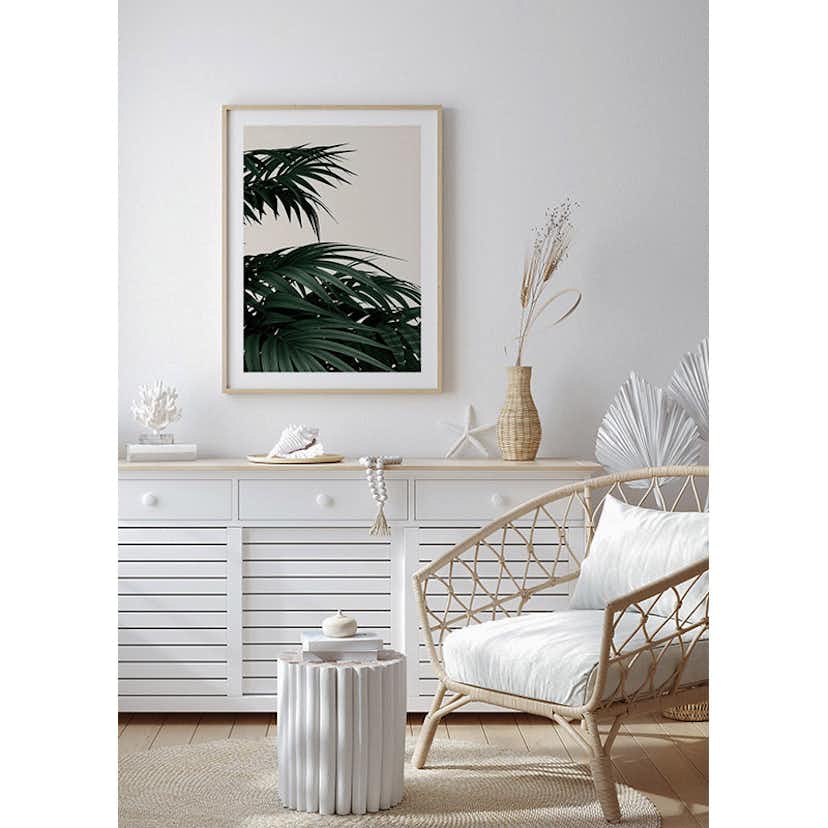 Poster Gallerix Palm Leaves Natural
