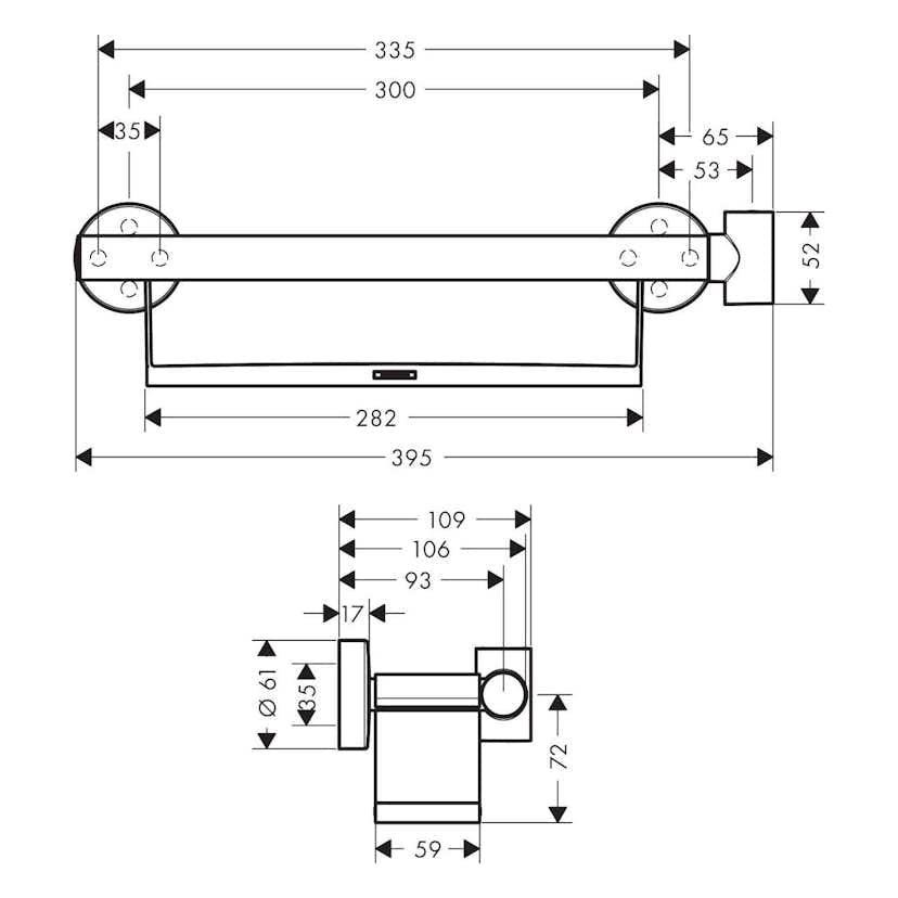 Duschhållare Hansgrohe Unica