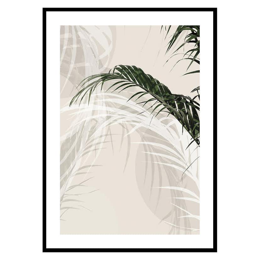 Poster Gallerix Abstract Palm Leaves No1