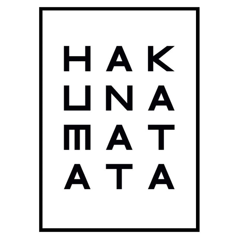 Poster Gallerix Hakuna Matata